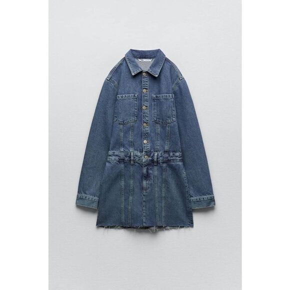 TRF DENIM DRESS ZARA BLOGGERS FAV - Picture 15 of 17